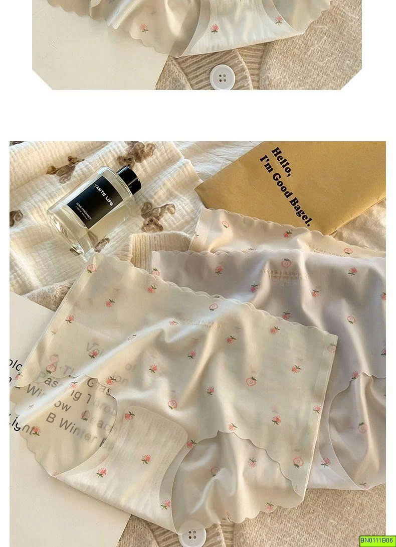 SET 6 QUẦN LÓT KHÔNG ĐƯỜNG MAY HOẠ TIẾT NHÍ