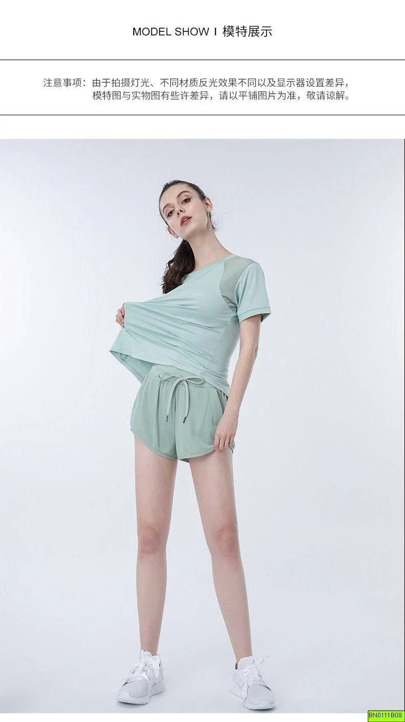 BỘ TẬP NỮ QUẦN ĐÙI ÁO CỘC