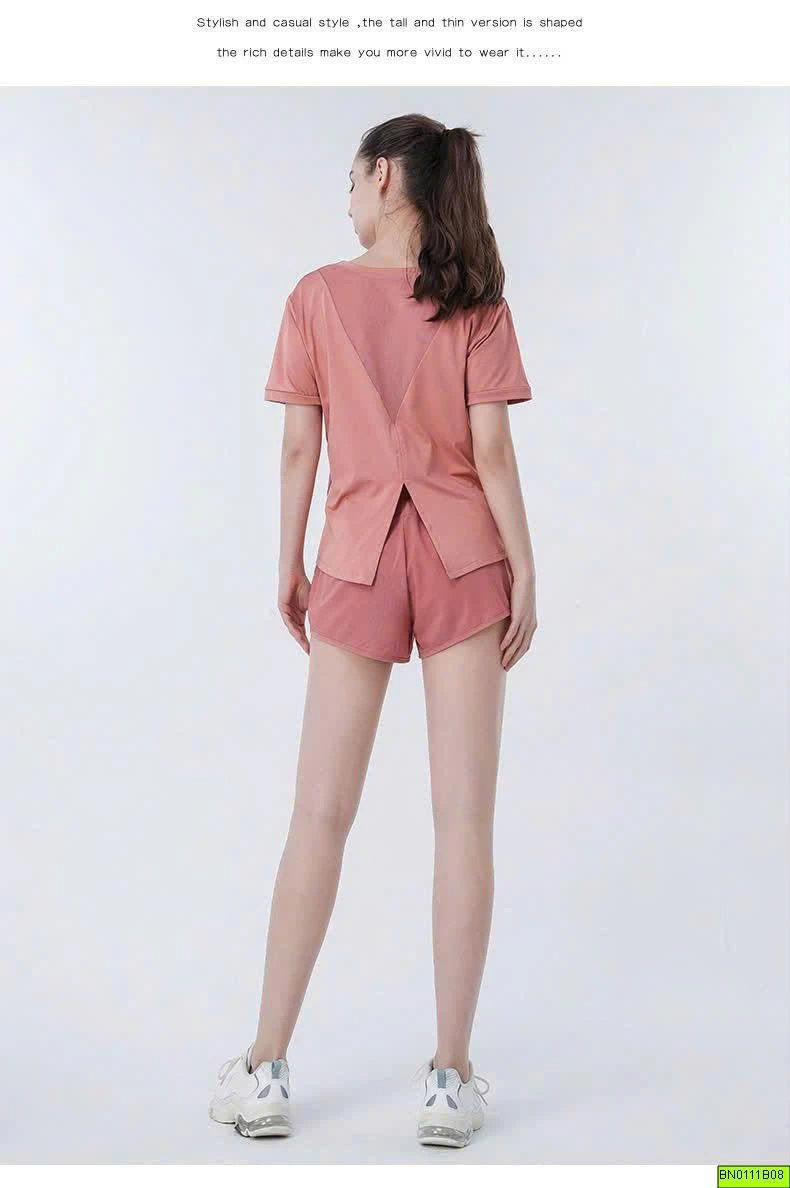 BỘ TẬP NỮ QUẦN ĐÙI ÁO CỘC