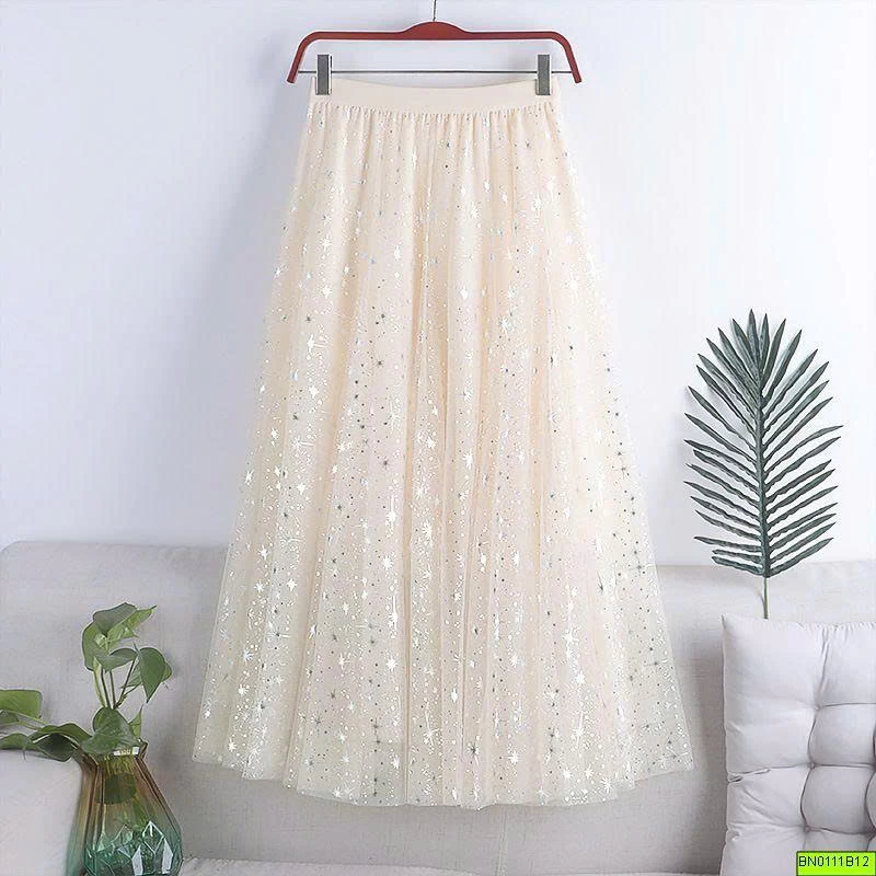 CHÂN VÁY TULLE ÁNH SAO