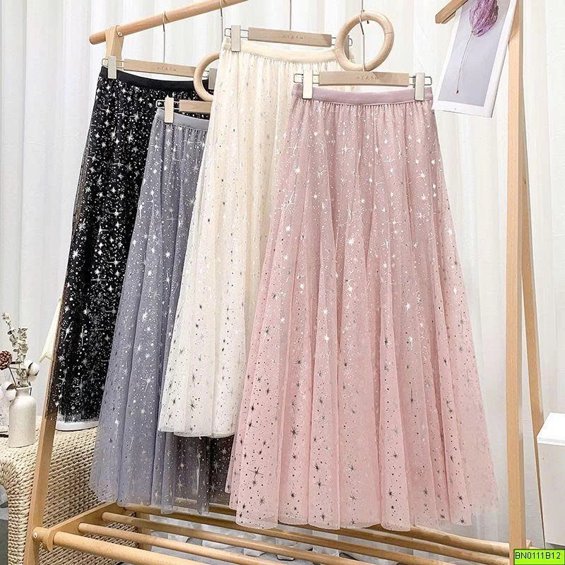 CHÂN VÁY TULLE ÁNH SAO