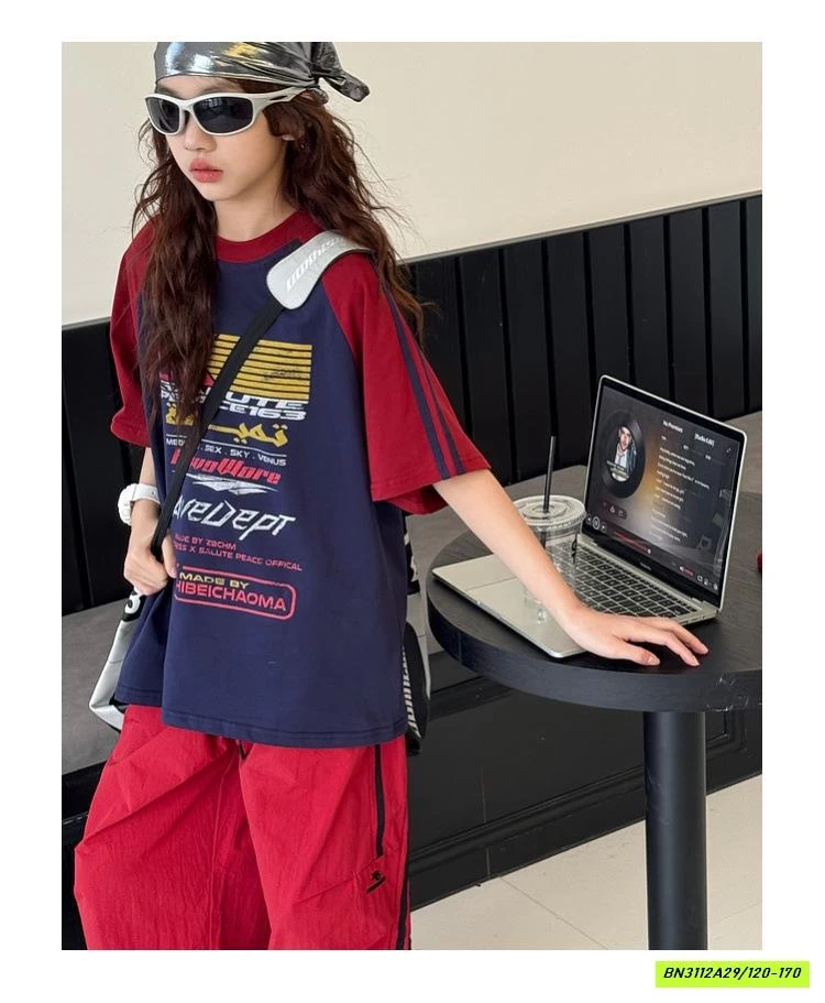 ÁO THUN PHỐI MÀU TAY