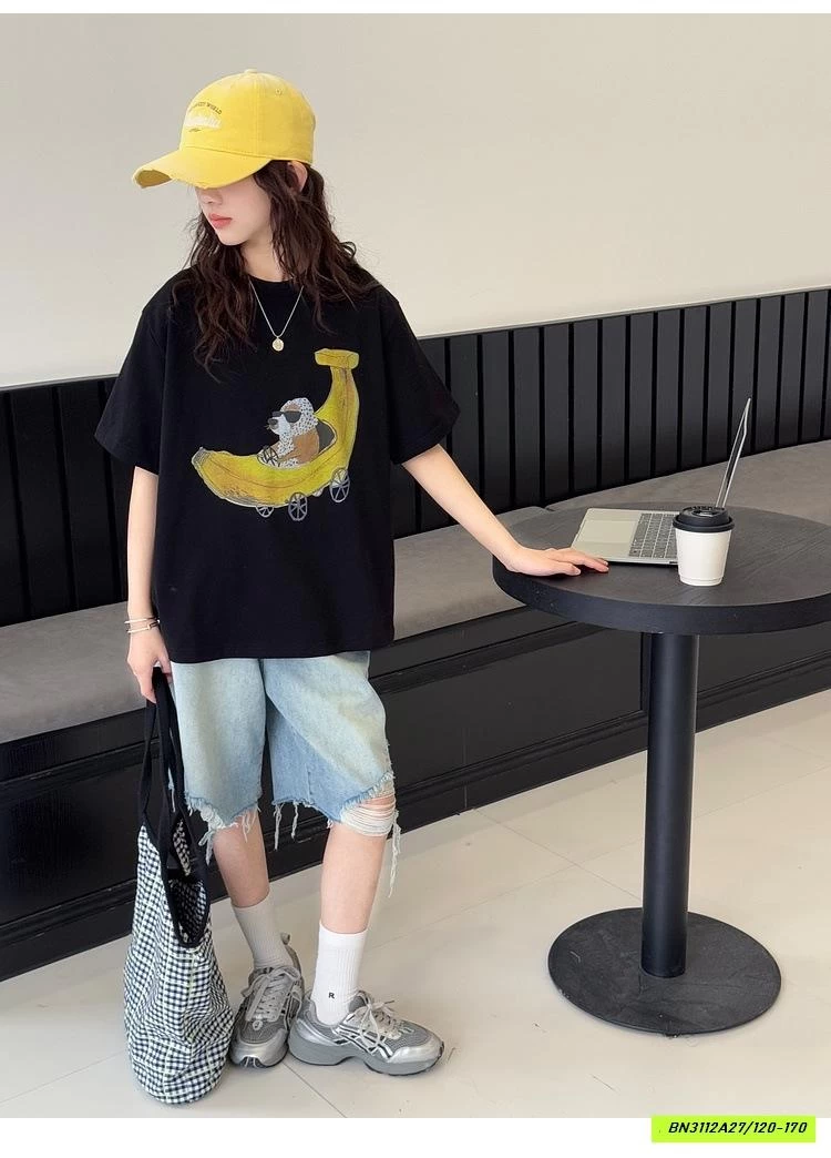 ÁO THUN ĐEN CHUỐI SZ ĐẠI