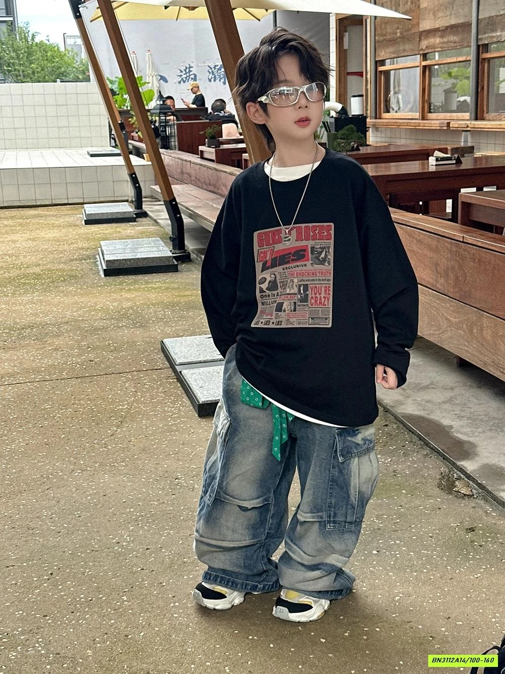 JEANS TÚI HỘP BẠC MÀU HIP-HOP