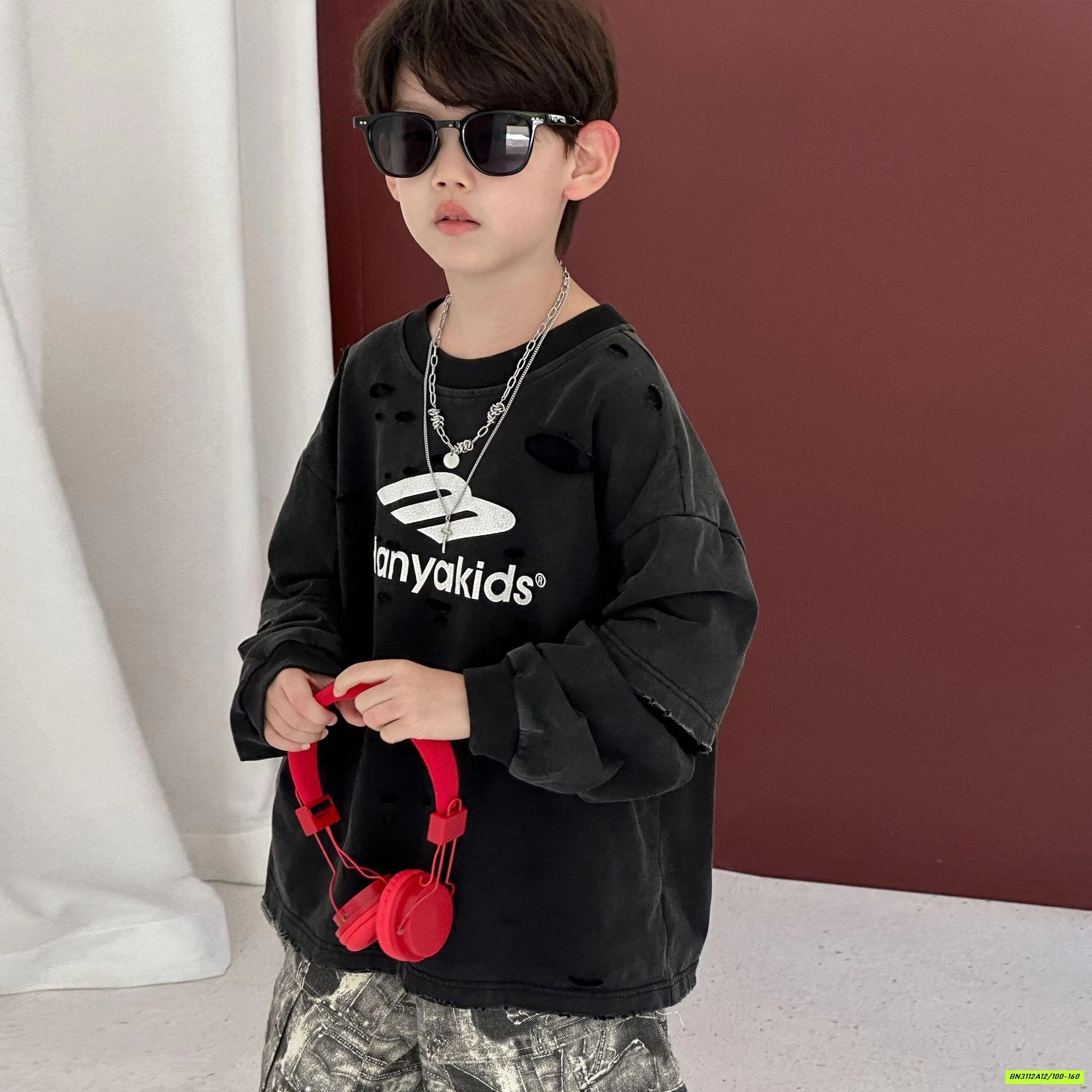 ÁO THUN ĐEN BẠC MÀU GIẢ 2 LỚP