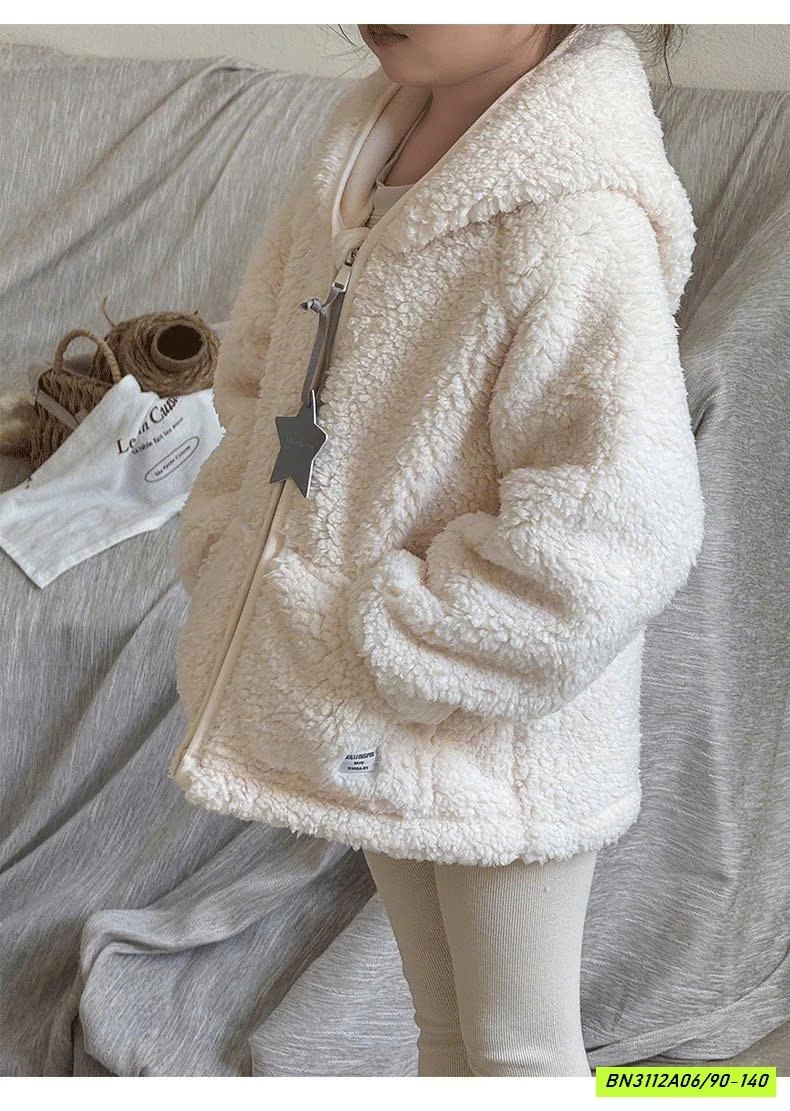ÁO KHOÁC LÔNG CỪU LÓT NỈ LIỀN MŨ