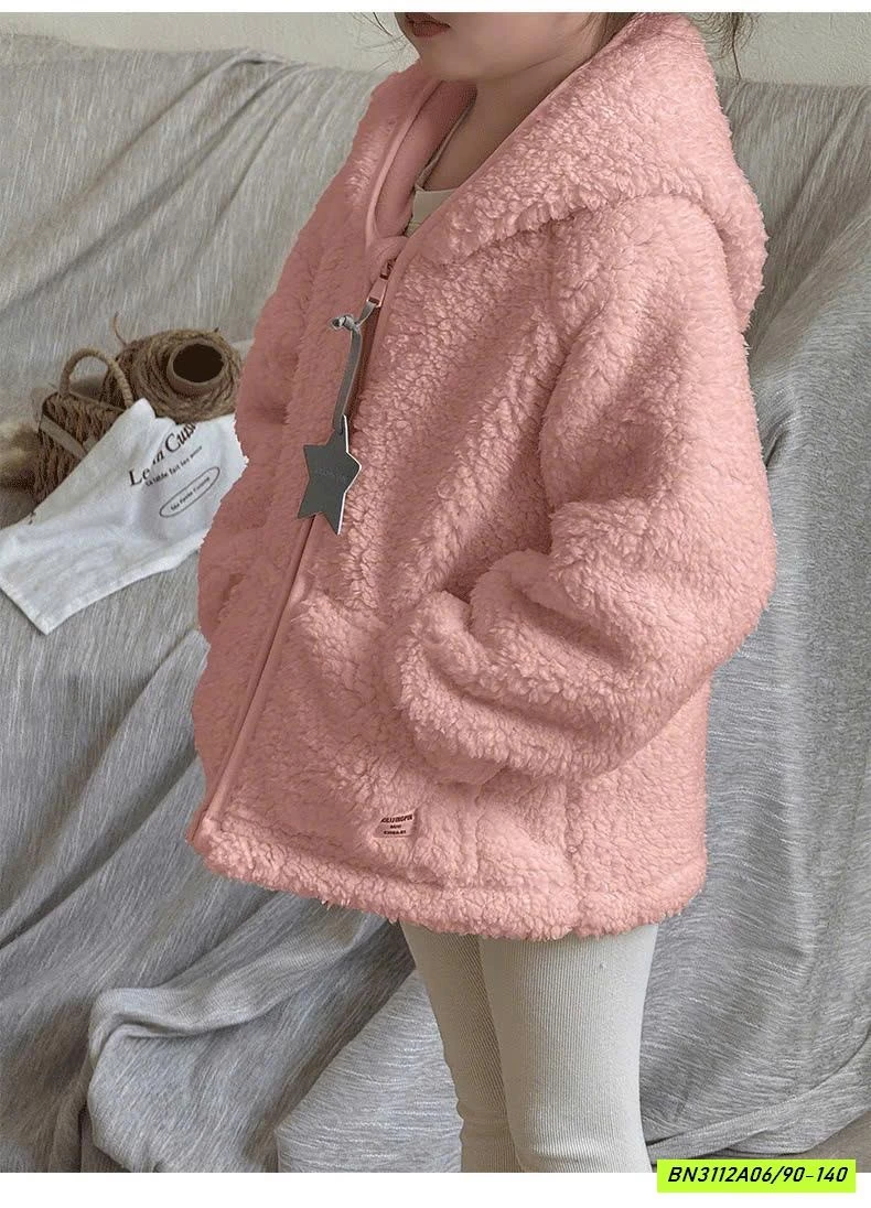 ÁO KHOÁC LÔNG CỪU LÓT NỈ LIỀN MŨ
