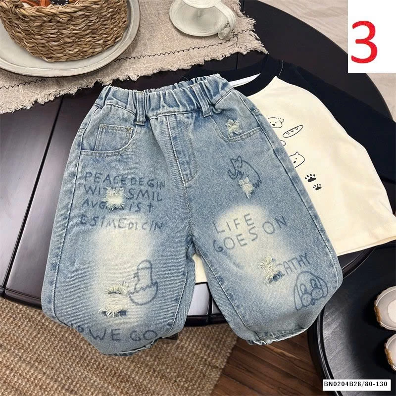 BST QUẦN JEAN DÁNG RỘNG CHO BÉ