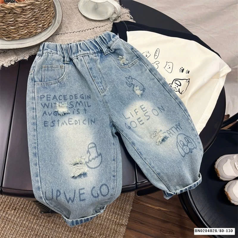 BST QUẦN JEAN DÁNG RỘNG CHO BÉ