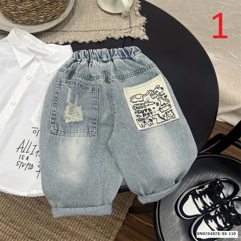 BST QUẦN JEAN DÁNG RỘNG CHO BÉ