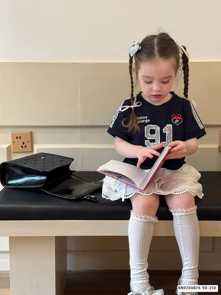 SÉT ÁO THUN SỐ 91 MIX CHÂN VÁY REN