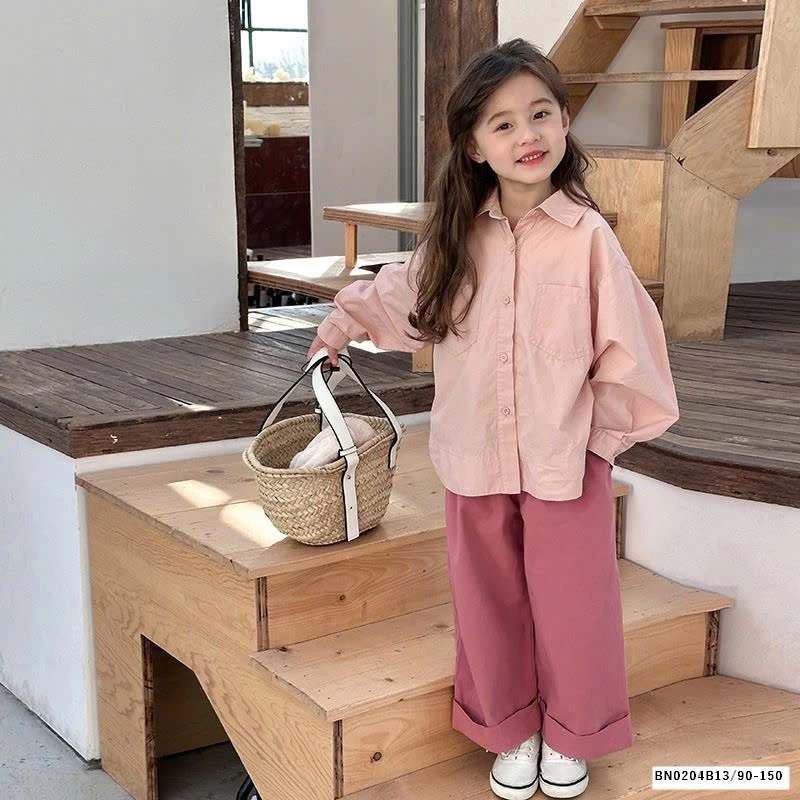 SƠ MI DÀI TAY TÚI NGỰC AMBB 24S090