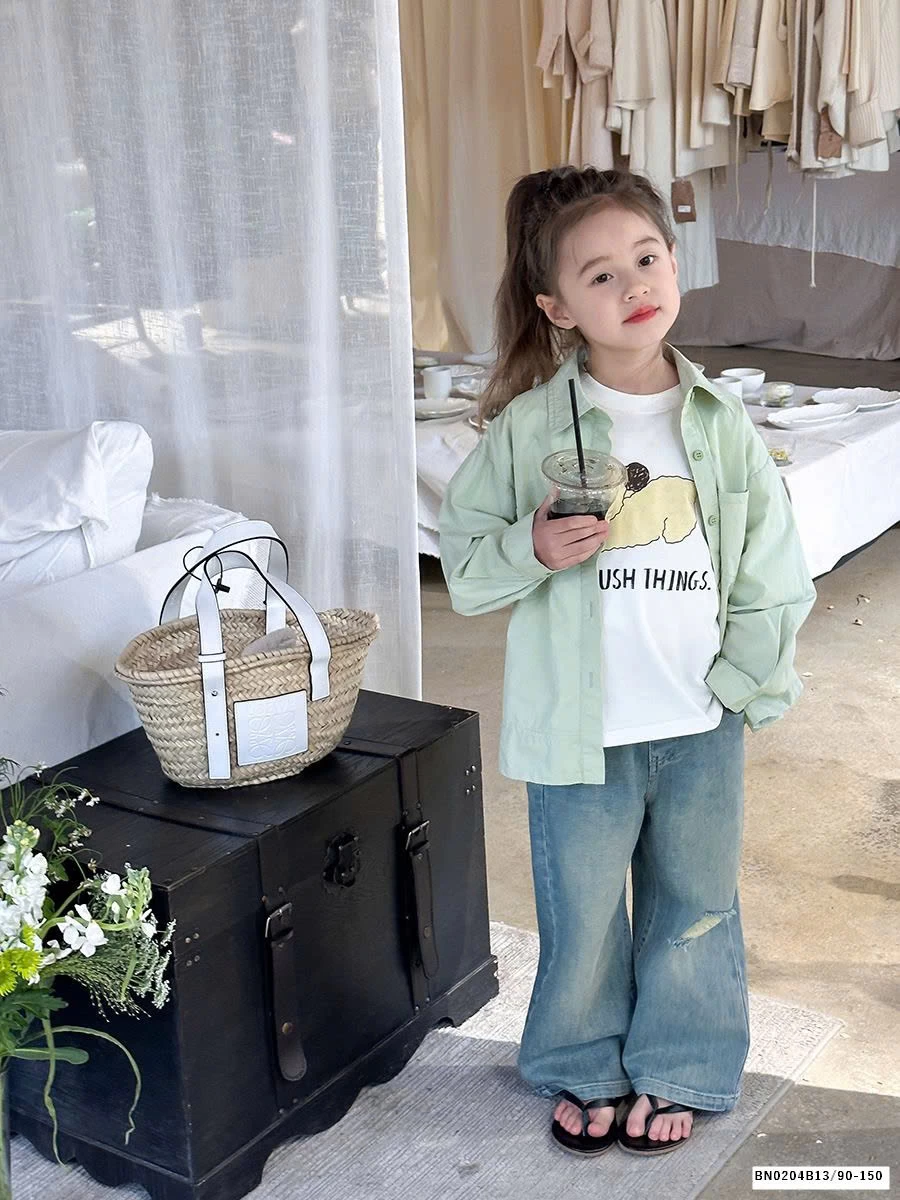 SƠ MI DÀI TAY TÚI NGỰC AMBB 24S090