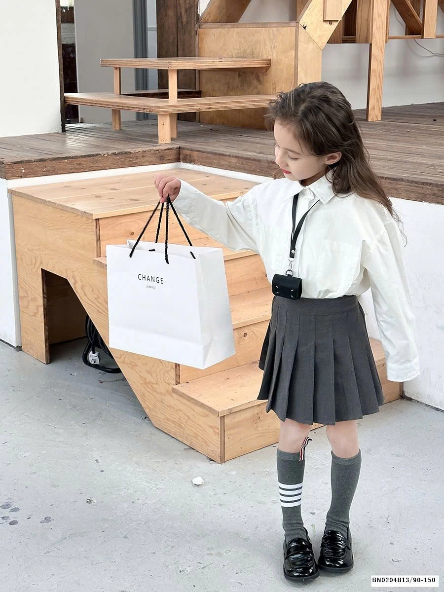 SƠ MI DÀI TAY TÚI NGỰC AMBB 24S090