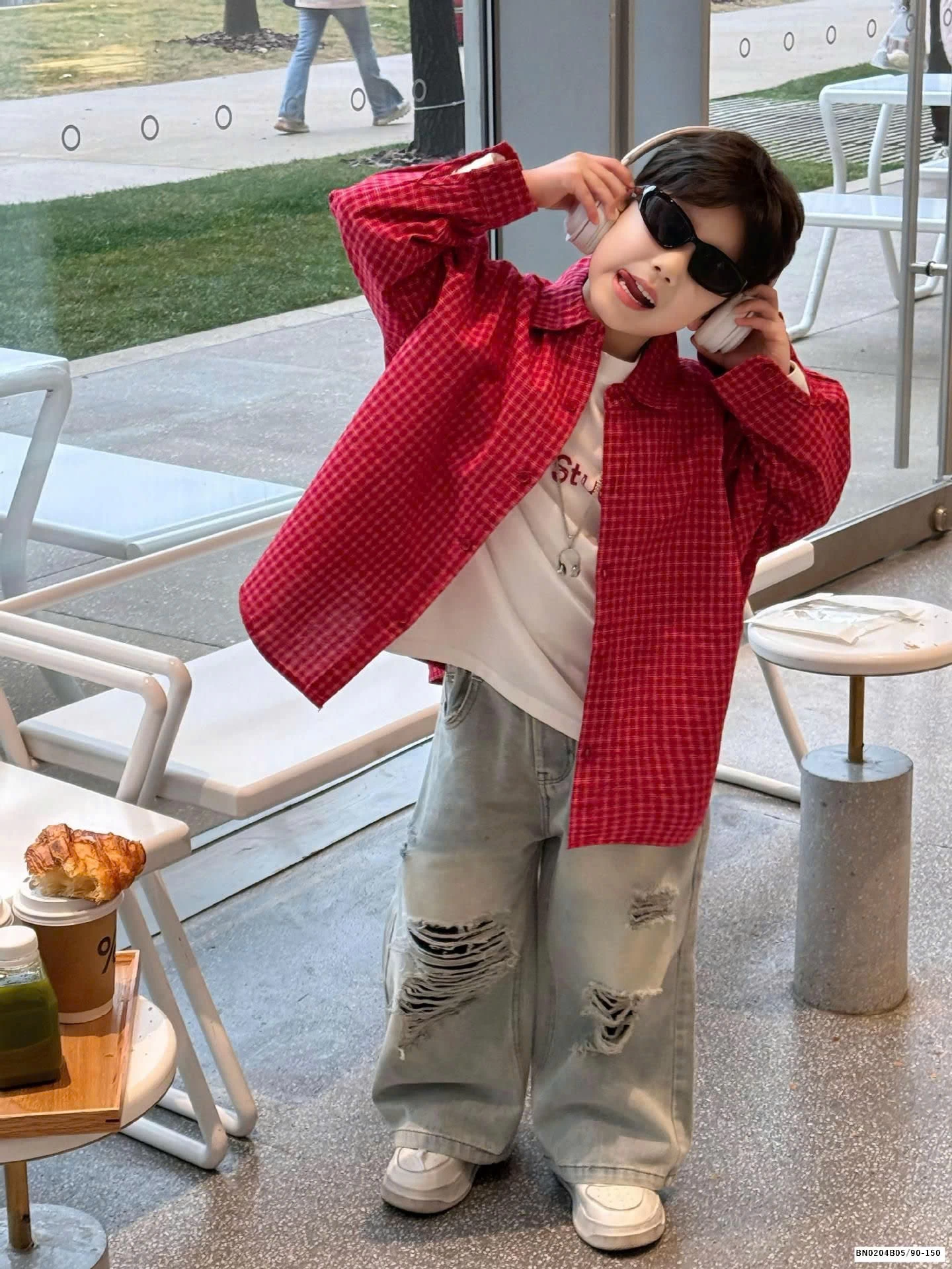 ÁO SƠ MI CARO ĐỎ THỜI TRANG