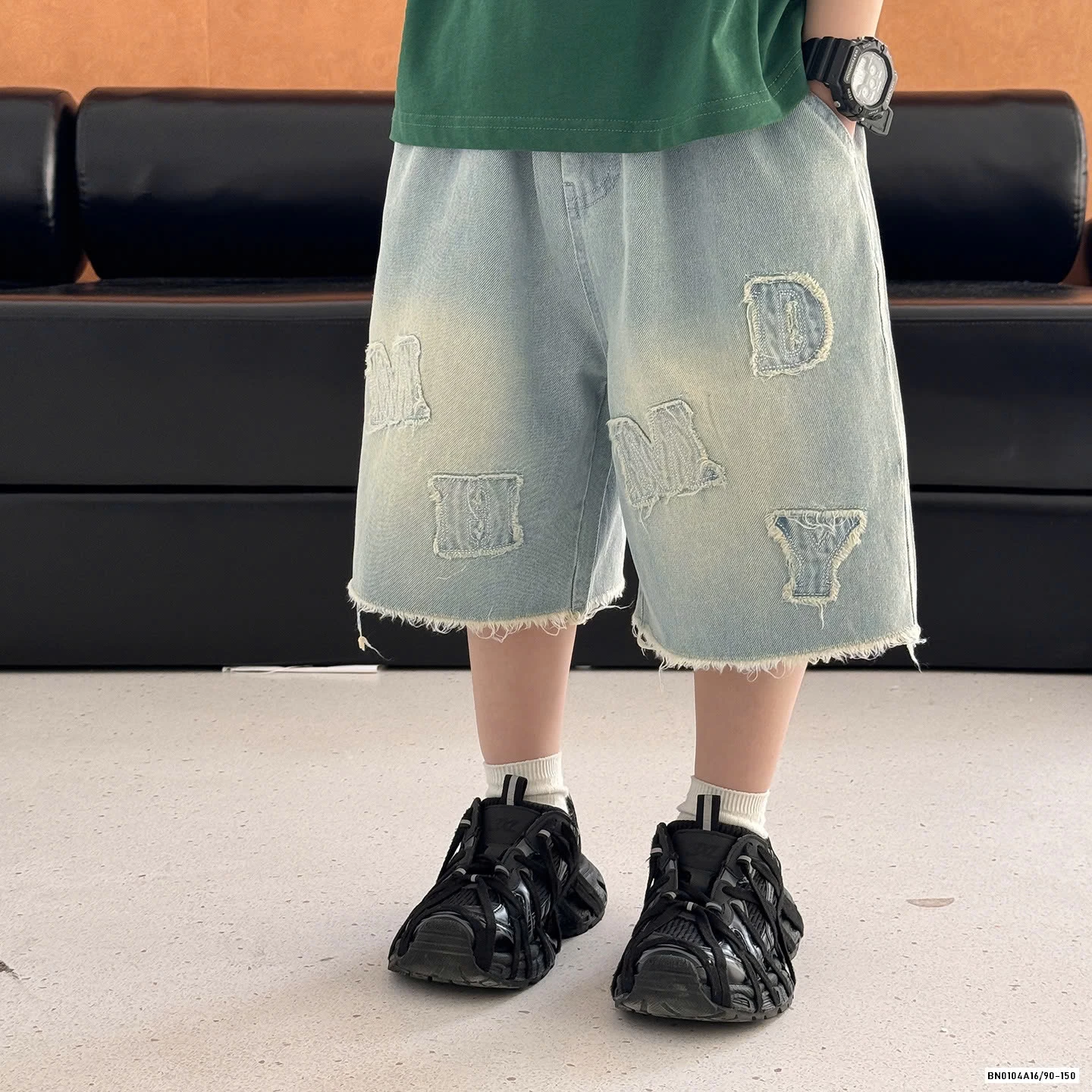 A MẶT CƯỜI MIX SHORT CHỮ AOAOKIDS