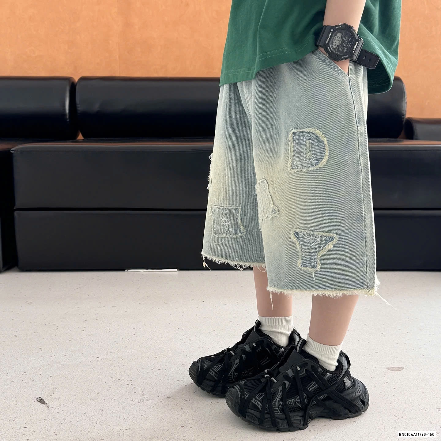 A MẶT CƯỜI MIX SHORT CHỮ AOAOKIDS