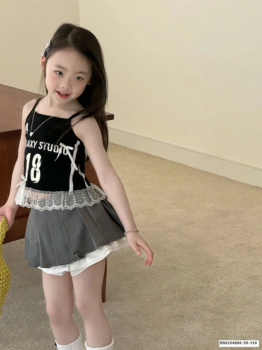 ÁO 2 DÂY PHỐI REN SỐ 18