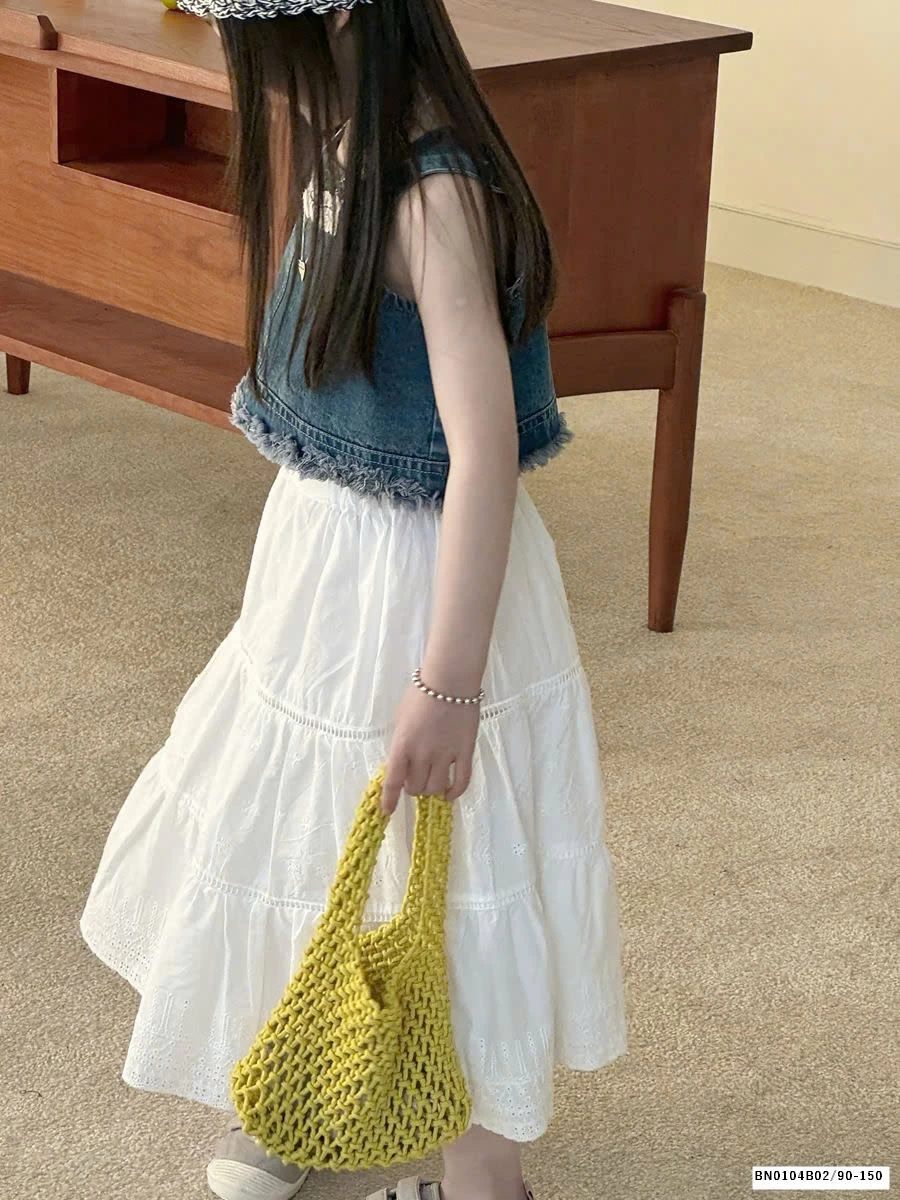 GOM SET ÁO JEAN MIX VÁY CHỮ A