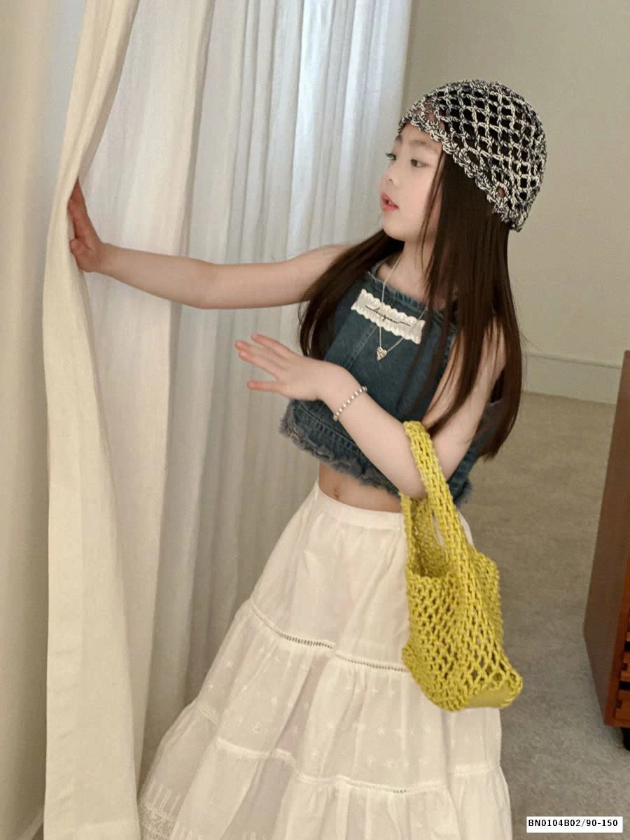 GOM SET ÁO JEAN MIX VÁY CHỮ A