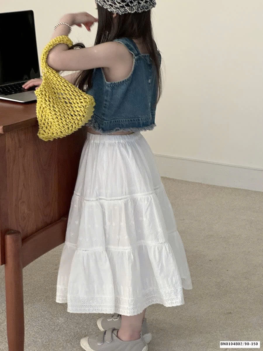 GOM SET ÁO JEAN MIX VÁY CHỮ A