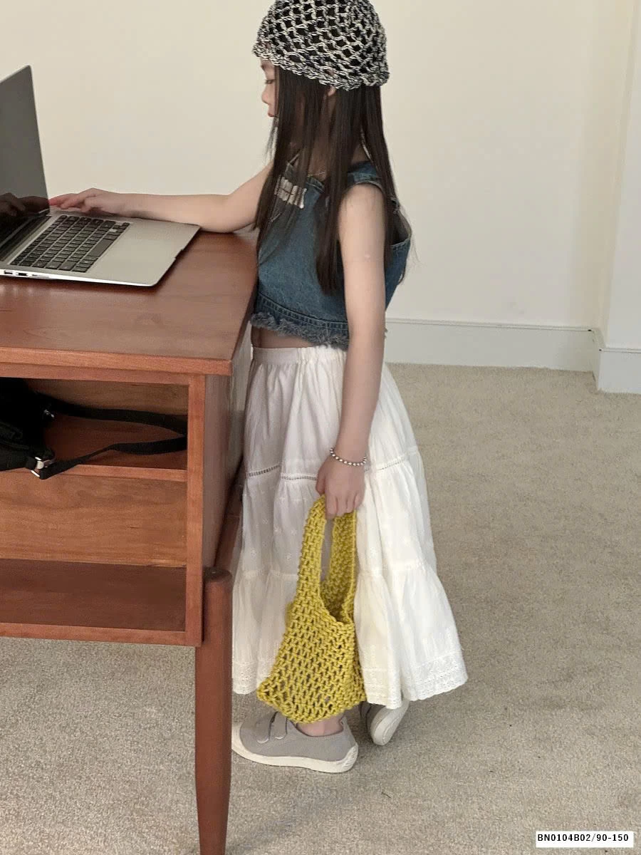 GOM SET ÁO JEAN MIX VÁY CHỮ A