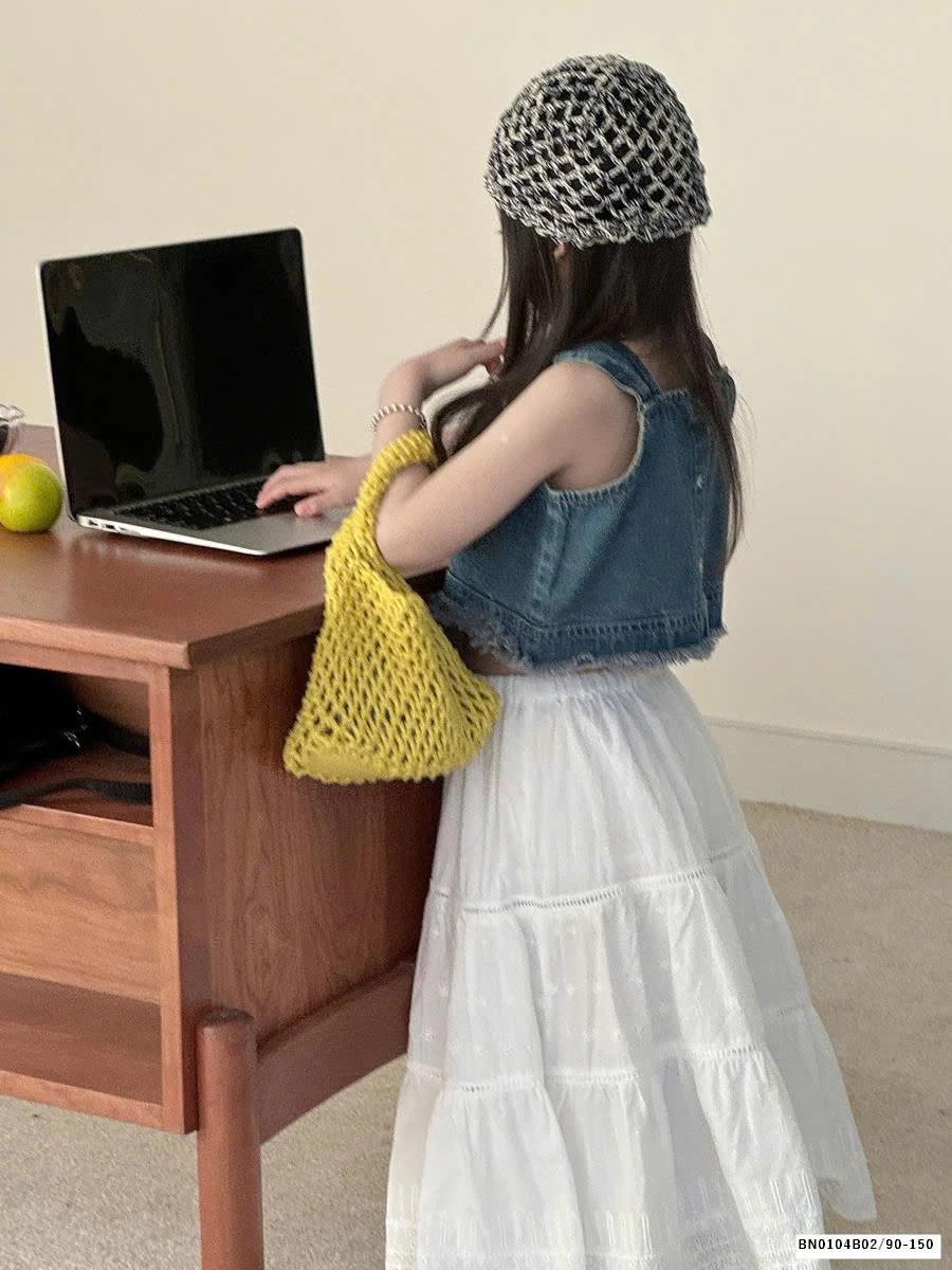 GOM SET ÁO JEAN MIX VÁY CHỮ A