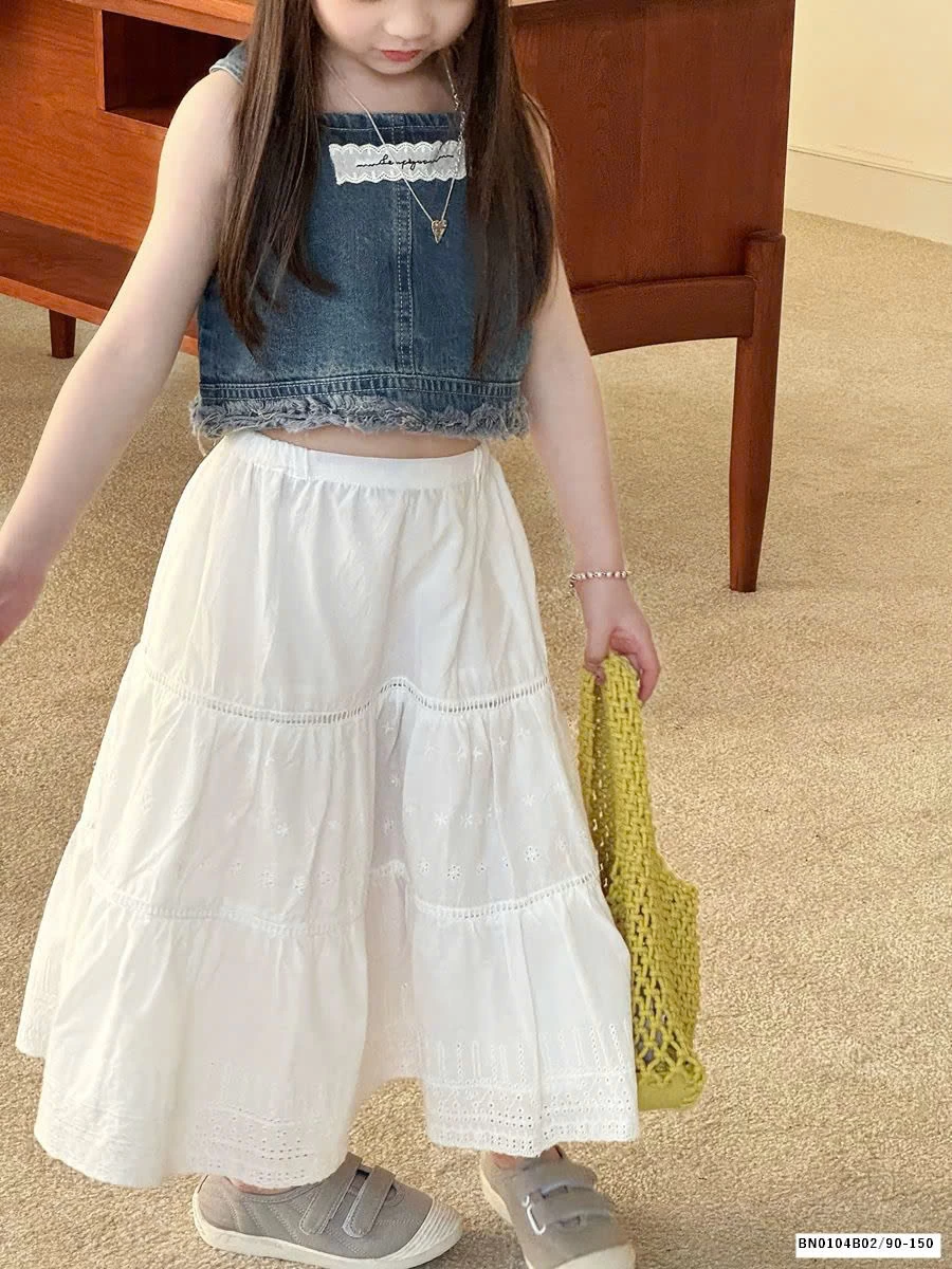 GOM SET ÁO JEAN MIX VÁY CHỮ A