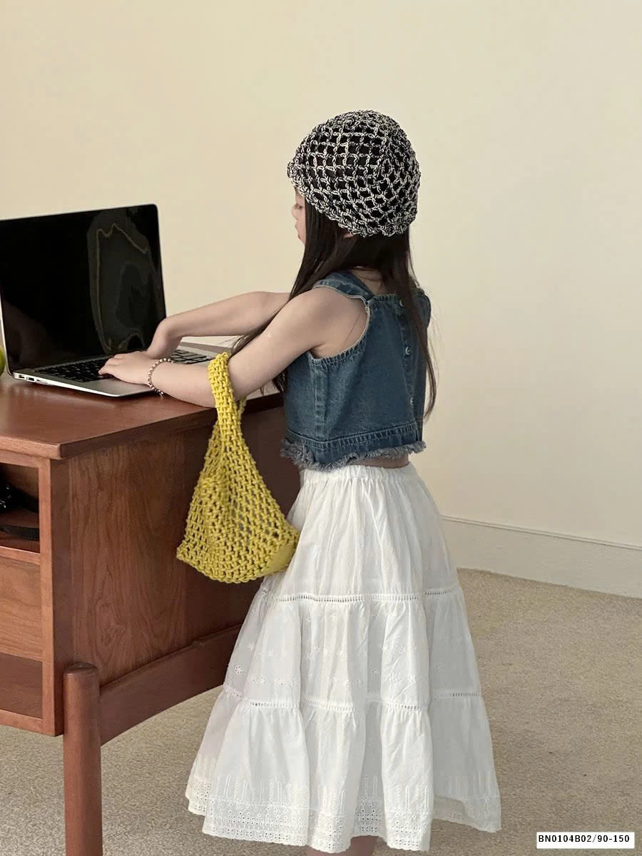 GOM SET ÁO JEAN MIX VÁY CHỮ A