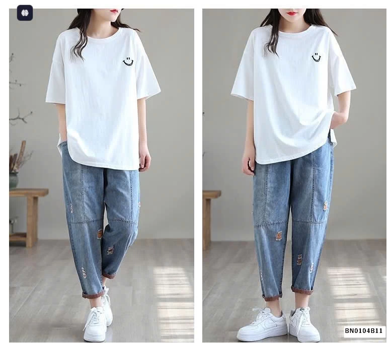 QUẦN BAGGY JEAN THỤNG NỮ