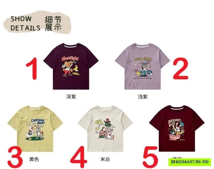 ÁO PHÔNG HOẠT HÌNH CHO BÉ