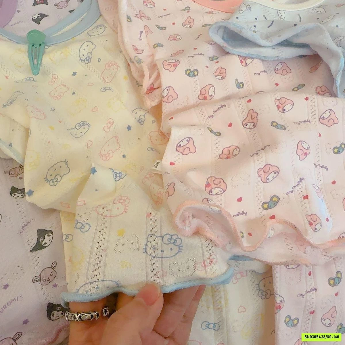 BỘ COTTON GIẤY VIỀN BÈO DỄ THƯƠNG