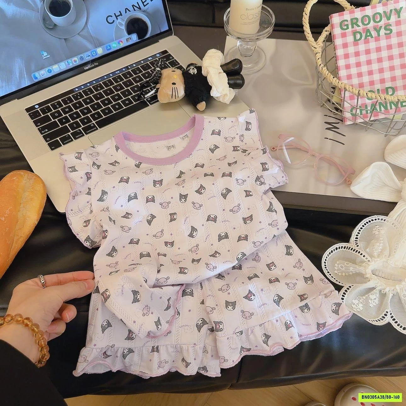 BỘ COTTON GIẤY VIỀN BÈO DỄ THƯƠNG