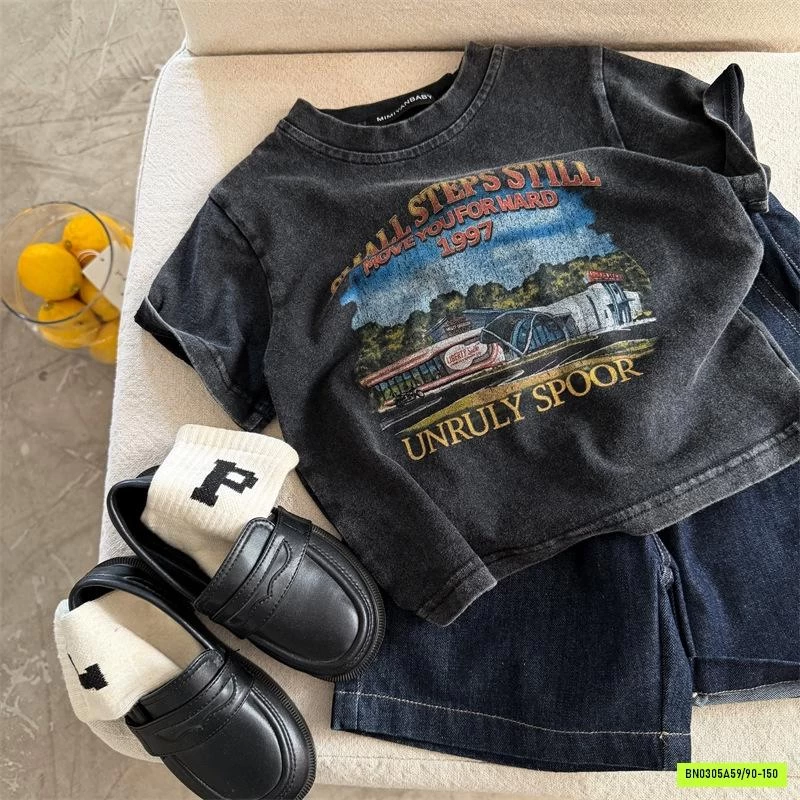 ÁO THUN XÁM BẠC MÀU MMY