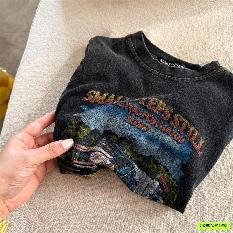 ÁO THUN XÁM BẠC MÀU MMY