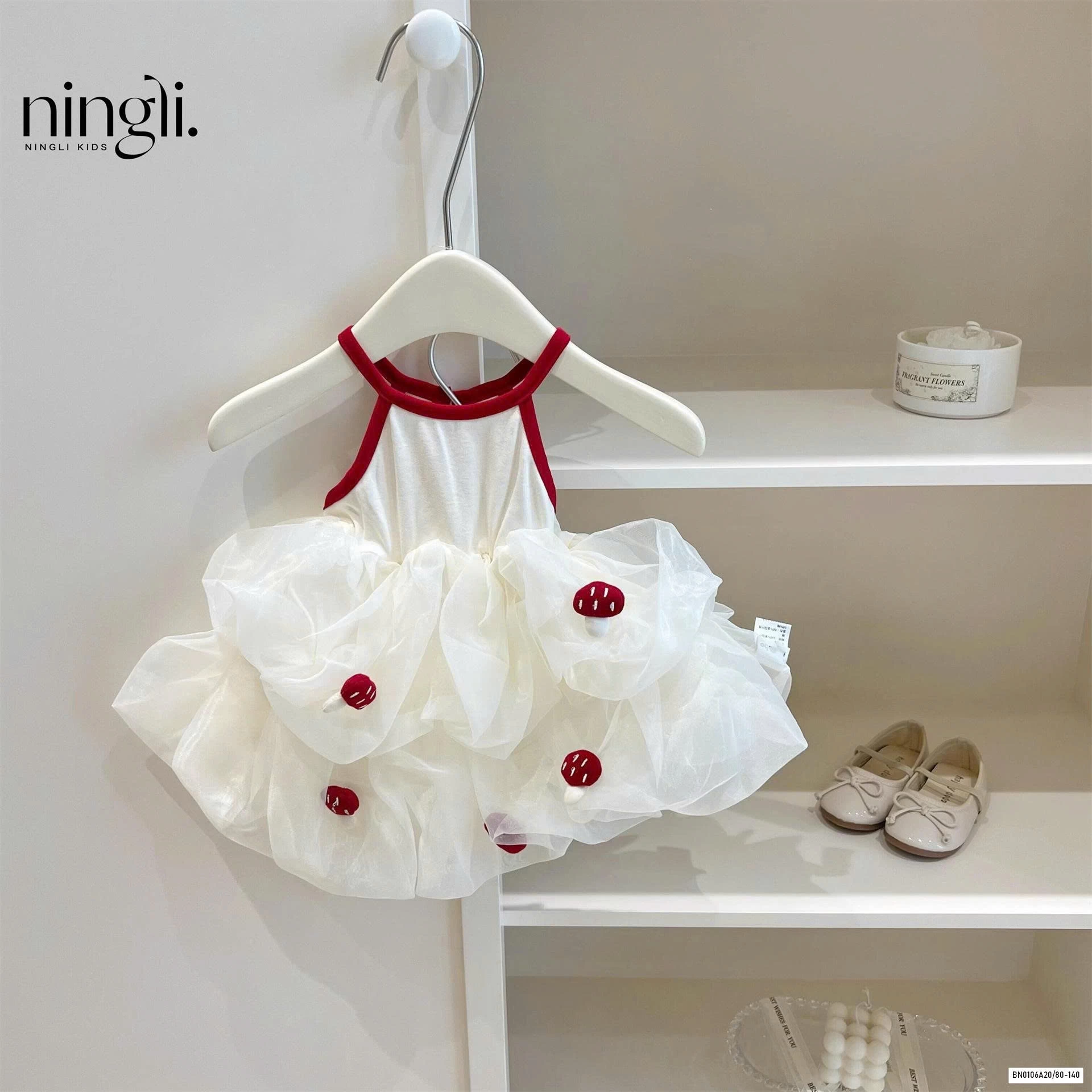 ĐẦM VOAN 2 DÂY GẮN DÂU TÂY