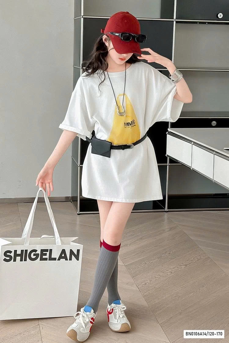 ÁO THUN IN HÌNH TÚI OVERSIZE BG