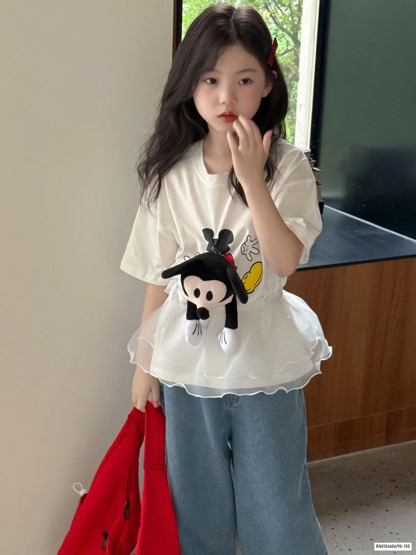 ÁO MICKEY GẮN THÚ BÔNG