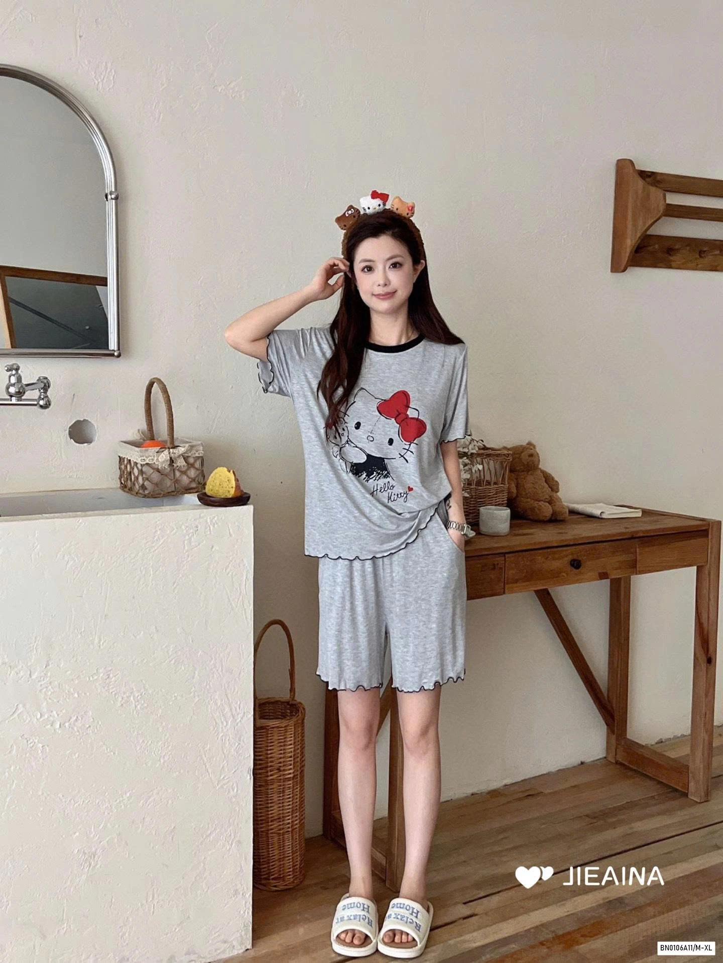 BỘ NGỦ KITTY THUN LẠNH JIEAINA