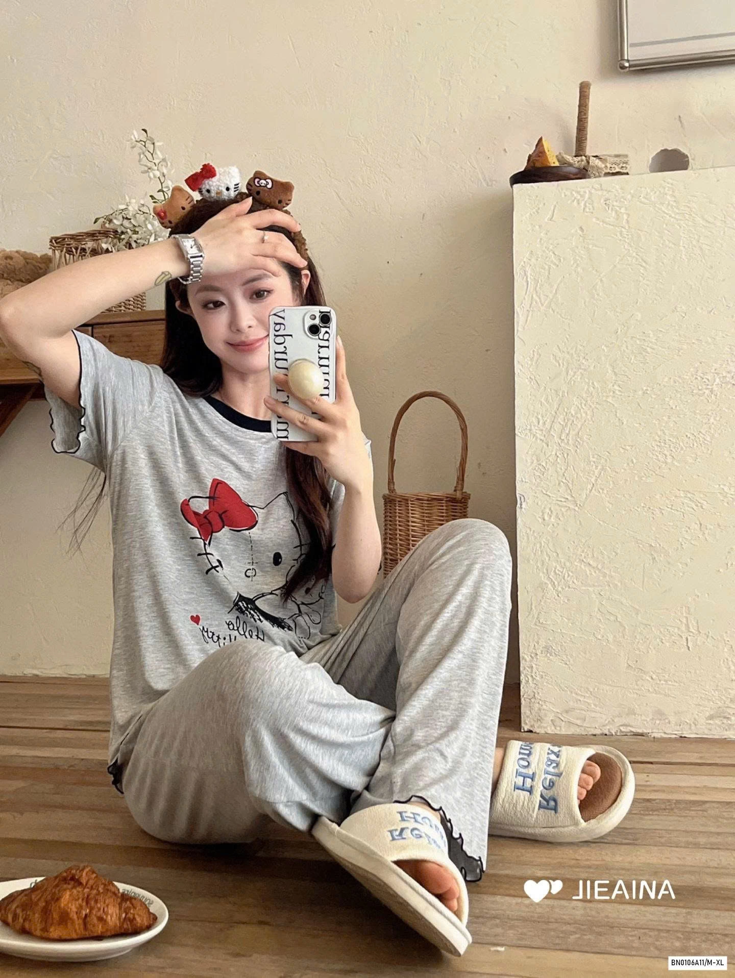 BỘ NGỦ KITTY THUN LẠNH JIEAINA