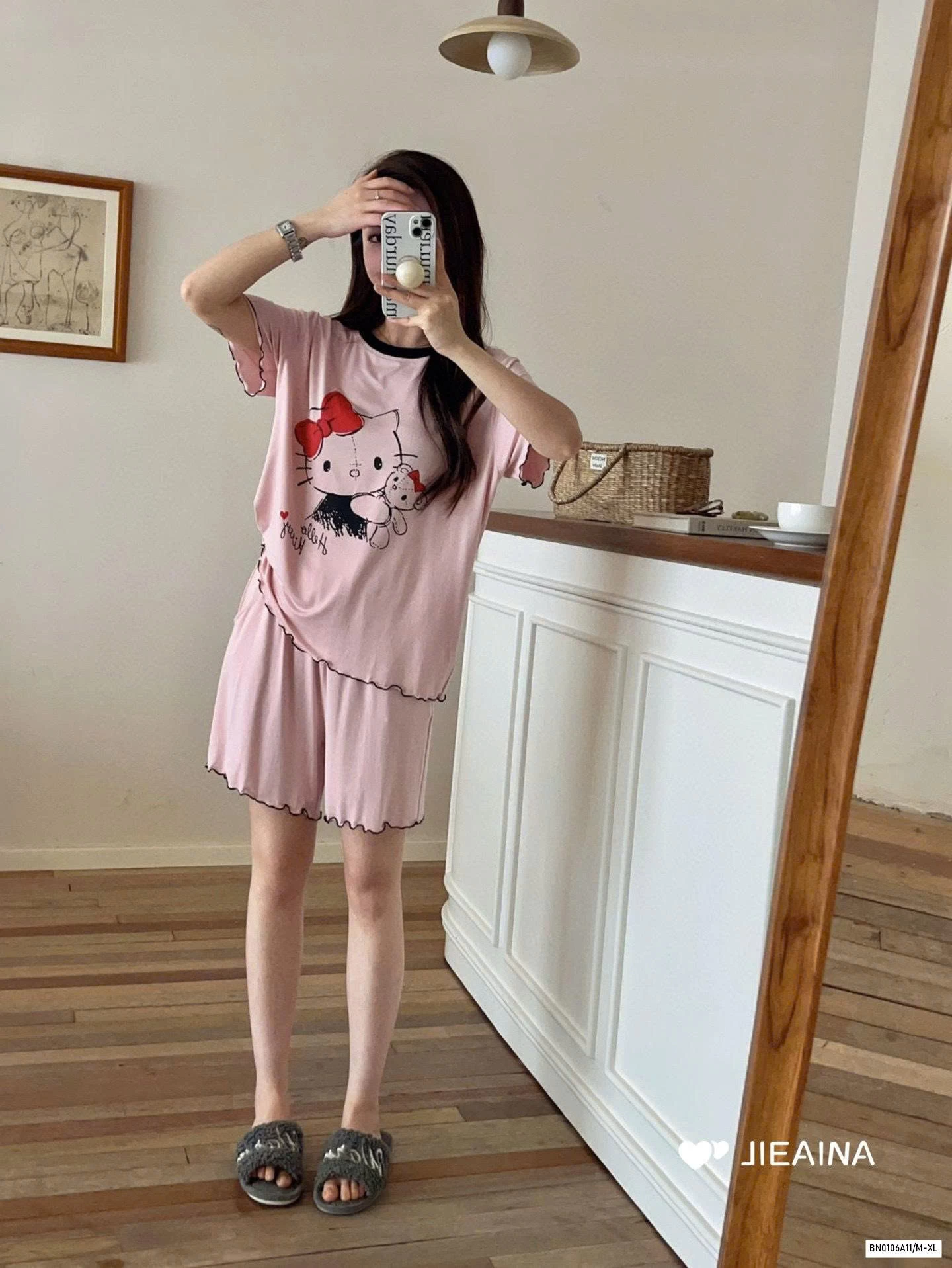 BỘ NGỦ KITTY THUN LẠNH JIEAINA