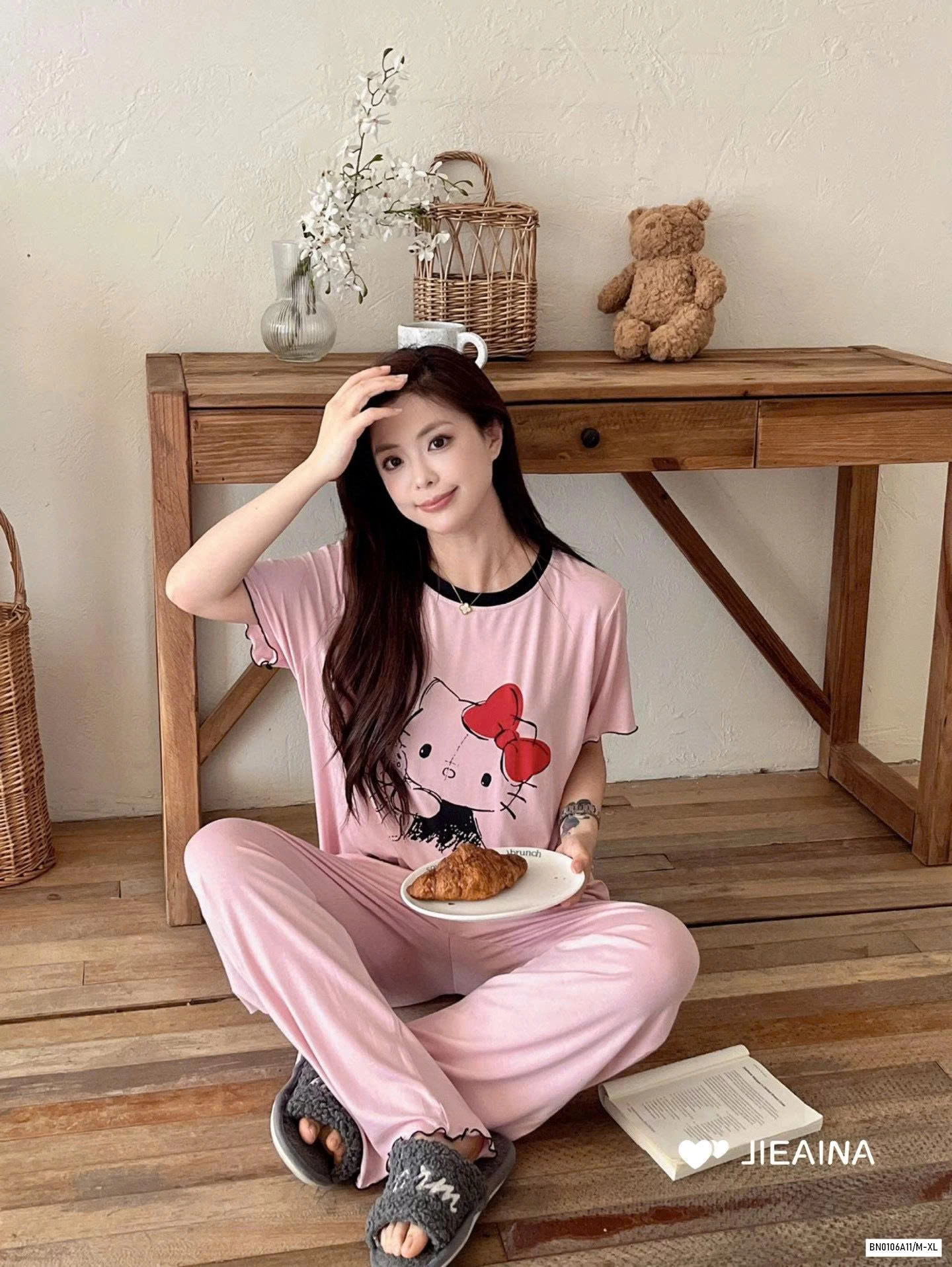 BỘ NGỦ KITTY THUN LẠNH JIEAINA