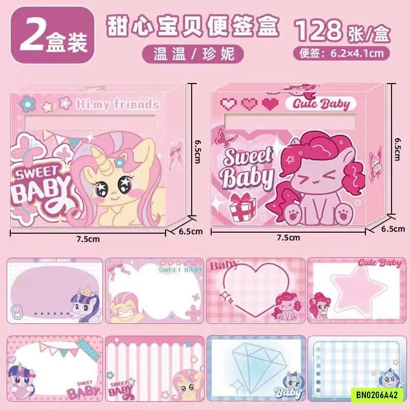 COMBO 2 HỘP NHÃN VỞ CHO BÉ