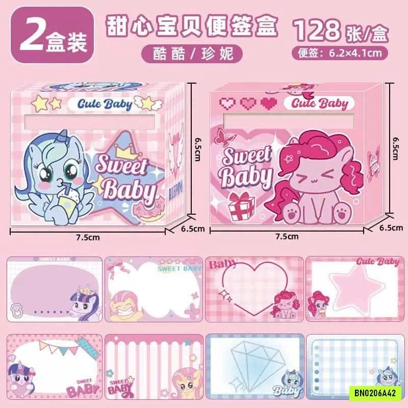 COMBO 2 HỘP NHÃN VỞ CHO BÉ