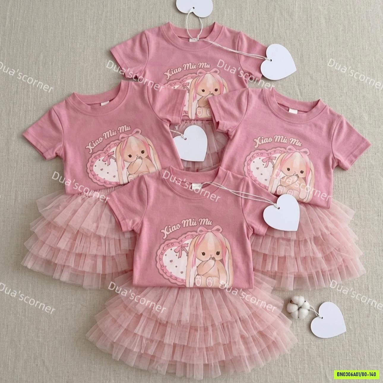 SÉT VÁY THỎ HỒNG NINGLI