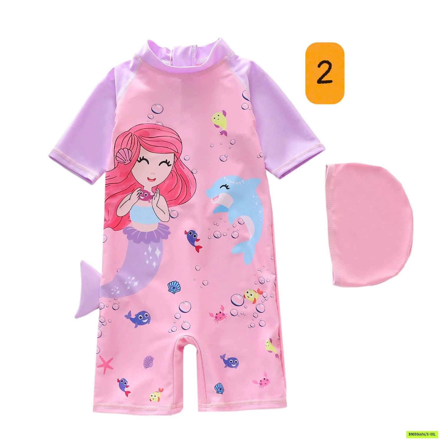 BỘ BƠI LIỀN THÂN KÈM MŨ BT BG