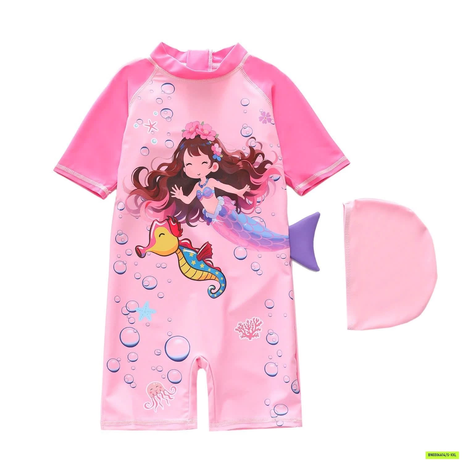 BỘ BƠI LIỀN THÂN KÈM MŨ BT BG