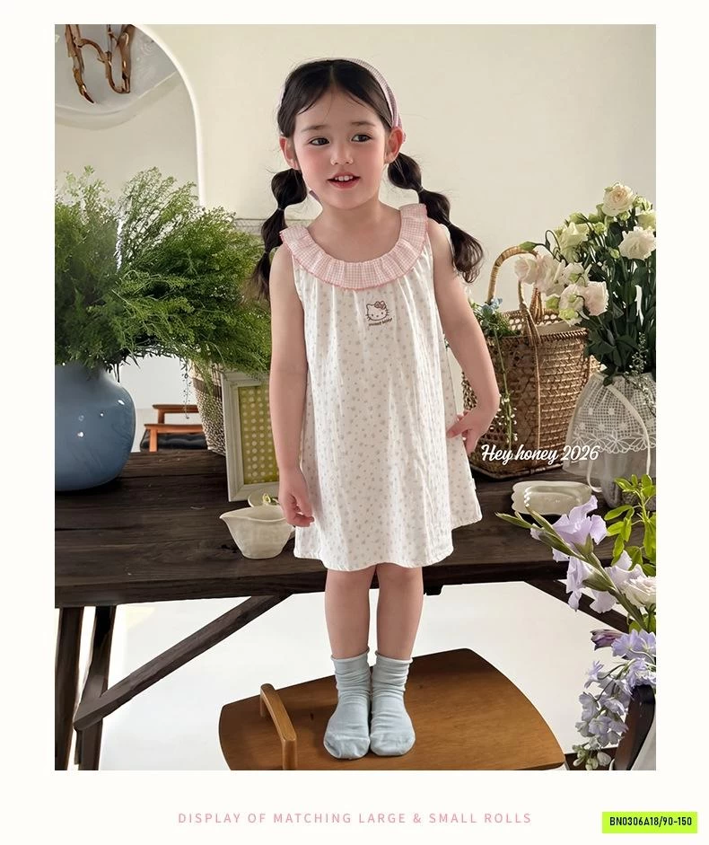 ĐẦM ĐŨI CHẤM BI KITTY HONEY