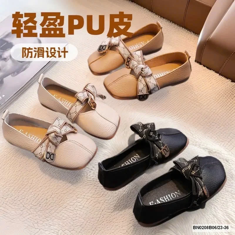 GIÀY PU DA MỀM BUỘC NƠ