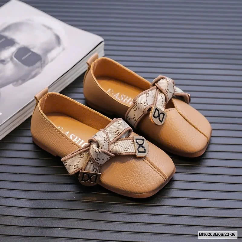 GIÀY PU DA MỀM BUỘC NƠ